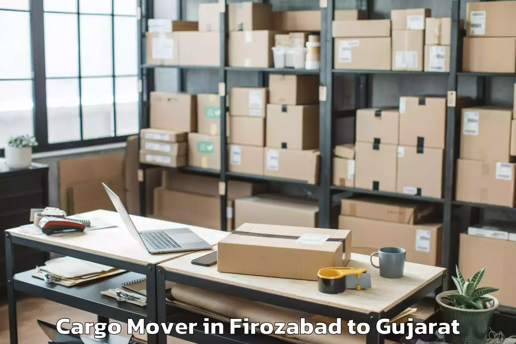 Reliable Firozabad to Mendarda Cargo Mover